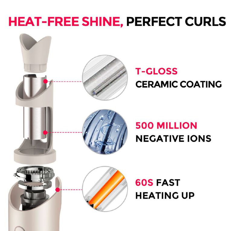 TYMO CurlPro Plus Auto-Rotating Hair Curler, , hi-res