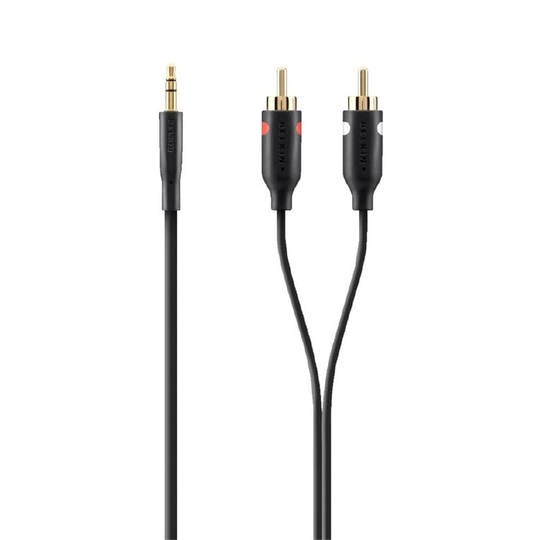 Belkin Essential Series Stereo RCA to 3.5mm Audio Cable 2m, , hi-res
