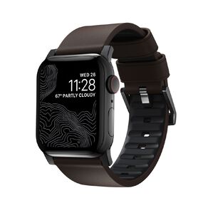 Nomad Active Band Pro for Apple Watch (42 / 44-46 / 49mm / ULTRA) - Brown Leather / Black Hardware