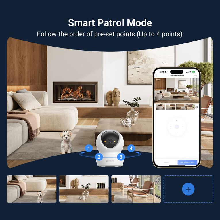 EZVIZ H6C G1 2K Indoor Camera, , hi-res