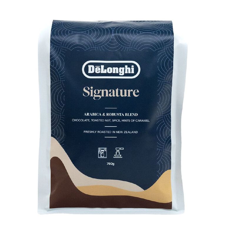 Delonghi NZ Roasted Signature 750g Coffee Beans, , hi-res