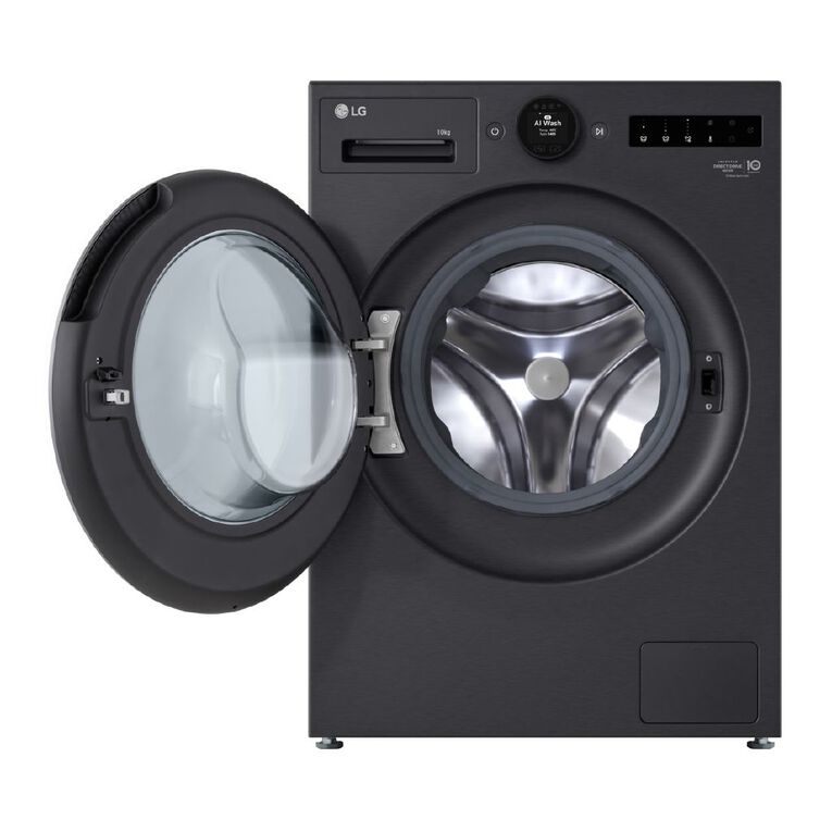 LG 10kg Series 9 Front Load Washer - Steam+ - Matte Black, , hi-res