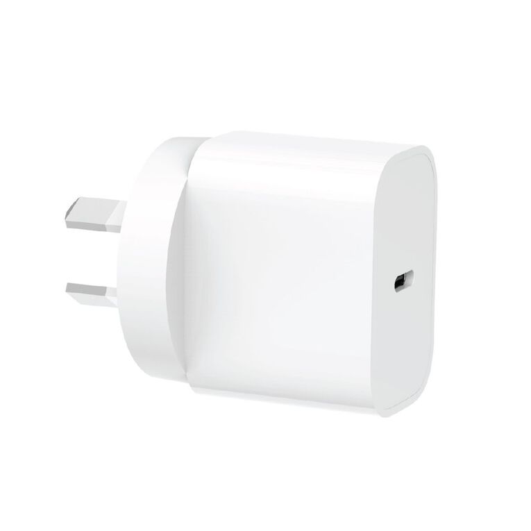 Laser USB-C 20W GaN Wall Charger -White, , hi-res