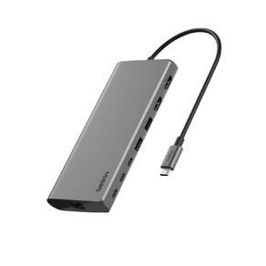 Belkin Connect USB-C 8-in-1 Dual Display Core Hub - Space Grey