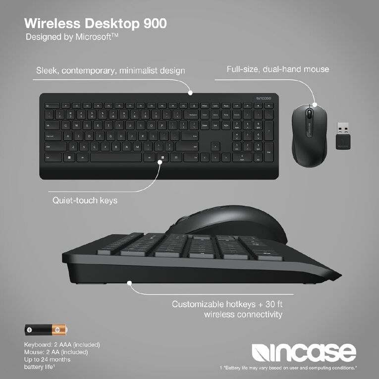 Incase (Designed by Microsoft) Wireless Desktop 900, , hi-res