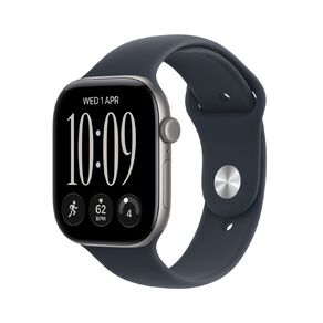 Apple Watch Series 12 GPS 46mm Space Grey Aluminium Case with Navy Blue Sport Band S/M