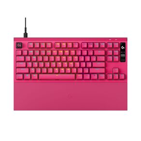 Logitech PRO X2 RAPID 8K Wired TKL Analog Gaming Keyboard - Magenta