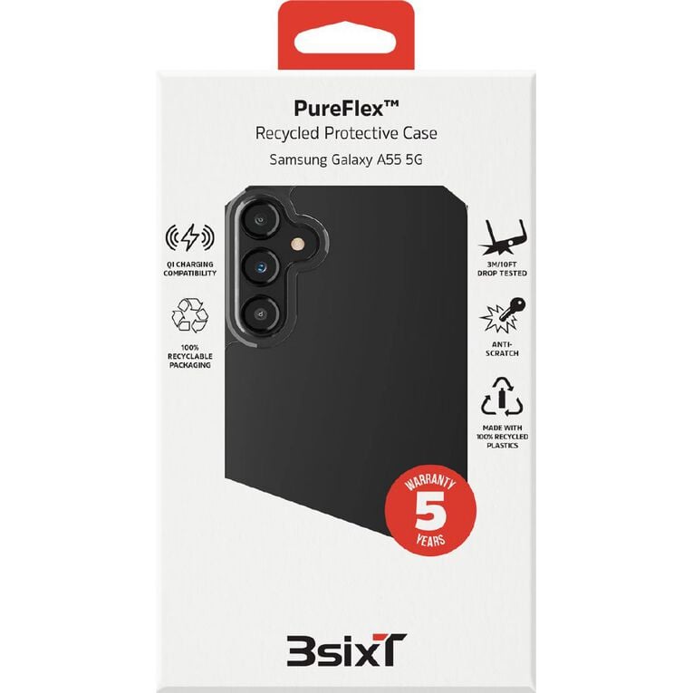 3SIXT PureFlex Samsung Galaxy A55 5G - Clear, , hi-res