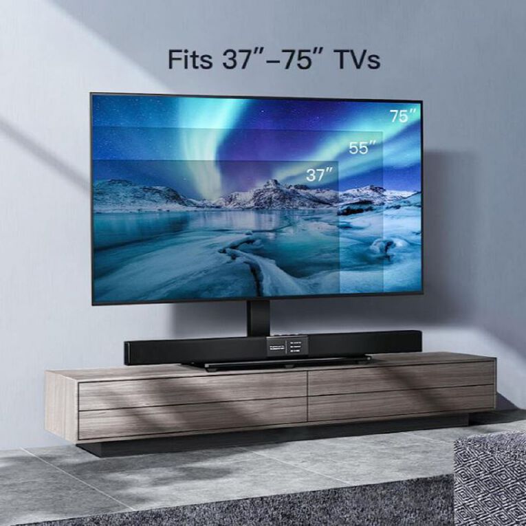 Perlesmith Universal TV Stand for 32"- 75" Flat Screen, , hi-res
