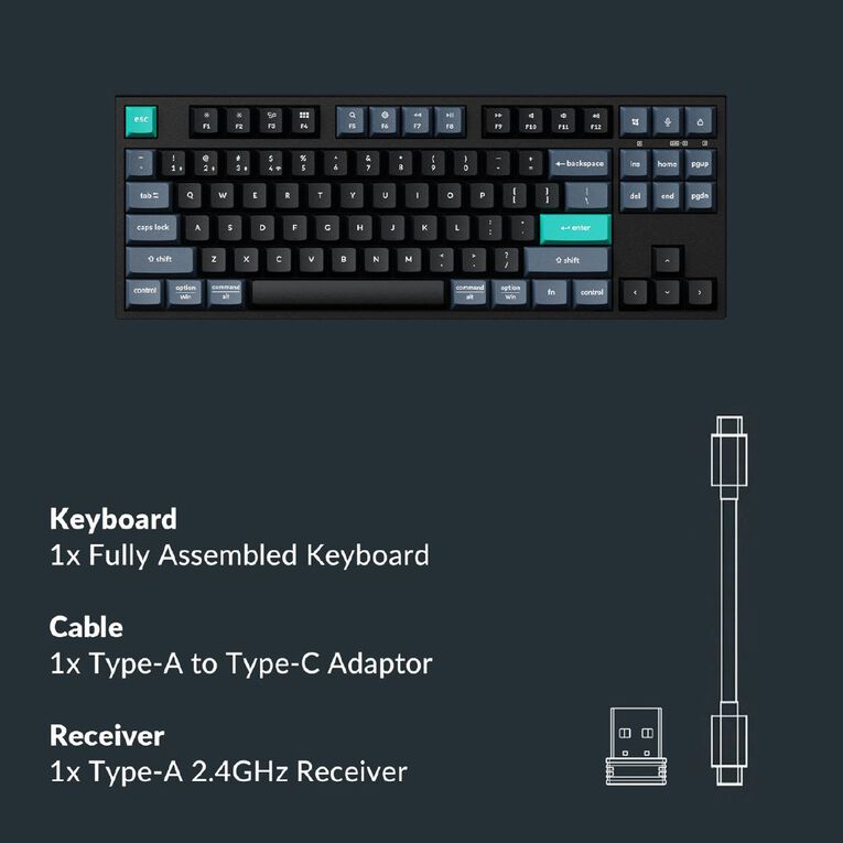 Keychron B33-K9 Wireless Keyboard - Deep Black, , hi-res