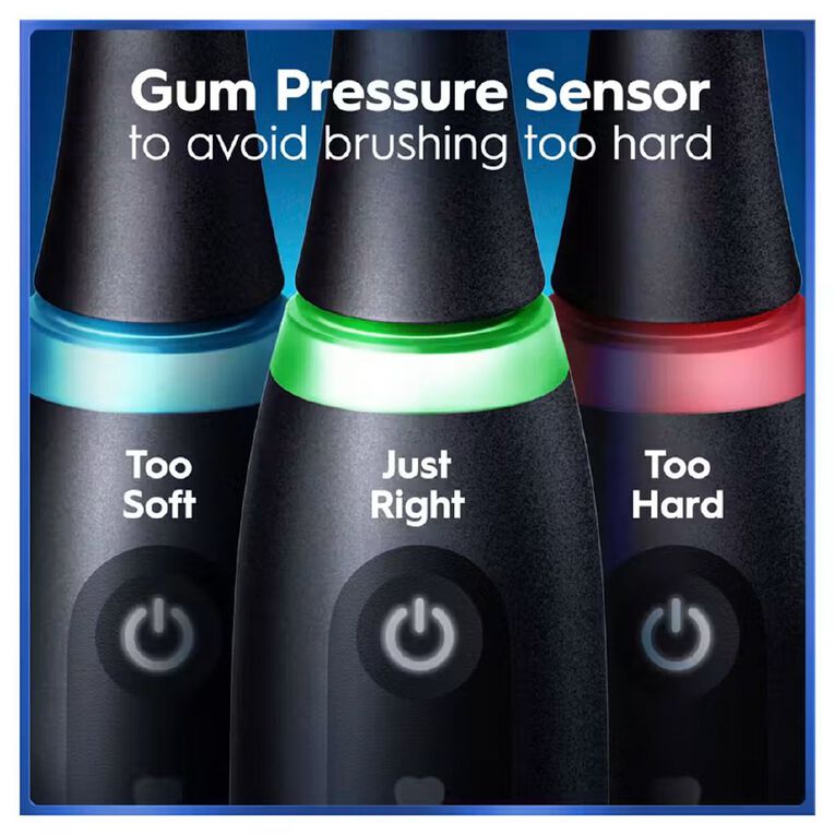 Oral-B iO5 Electric Toothbrush with Travel Case - Matte Black 2026, , hi-res