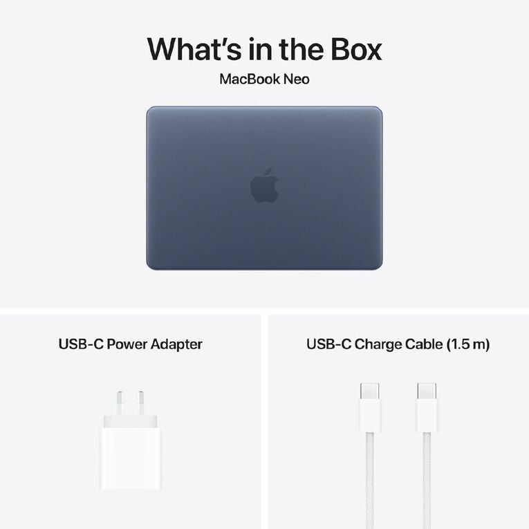Apple MacBook Neo 13-inch with A18 Pro Chip 8GB/512GB 6 Core CPU 5 Core GPU - Touch ID - Indigo, , hi-res