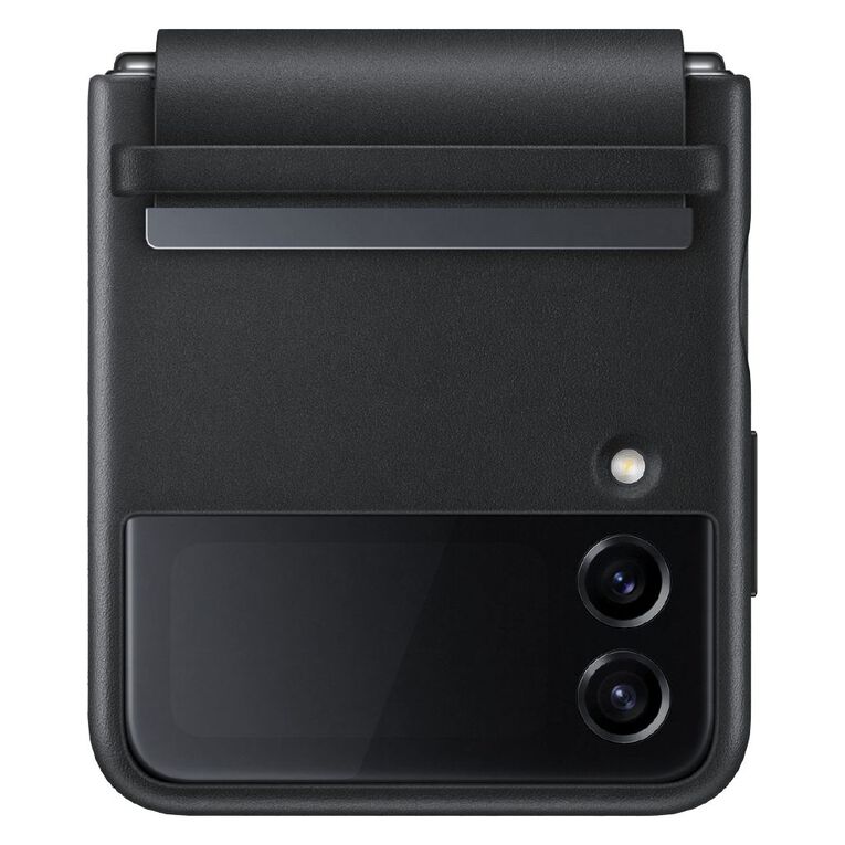 Samsung Galaxy Z Flip4 Leather Cover - Black, , hi-res