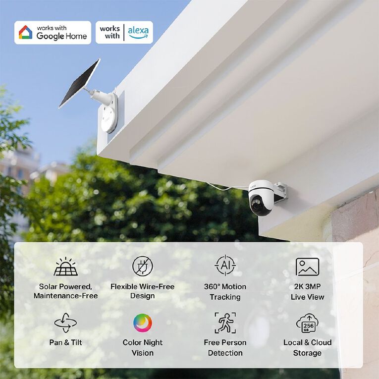 TP-Link Tapo C610 Kit Solar-Powered Pan/Tilt Security Camera Kit, , hi-res
