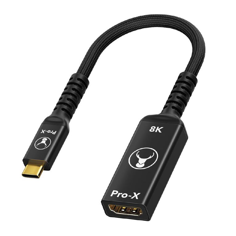 Bonelk Pro-X Long-Life USB-C to 8K HDMI Adapter (15cm) - Black, , hi-res