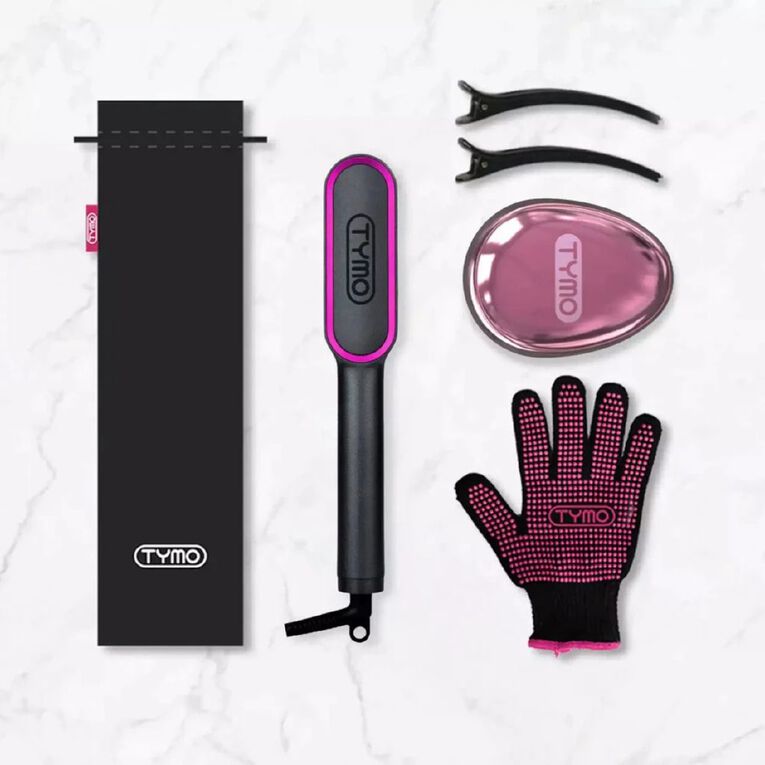 TYMO Ring Anti-Frizz Straightening Brush Black, , hi-res