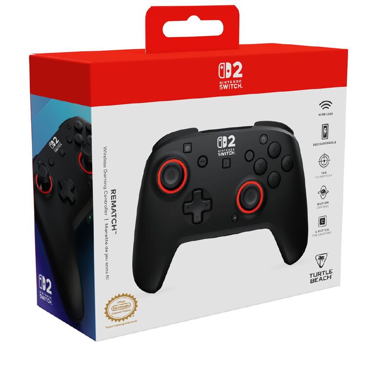 Turtle Beach Rematch Wireless Nintendo Switch 2 Controller - Black, , hi-res