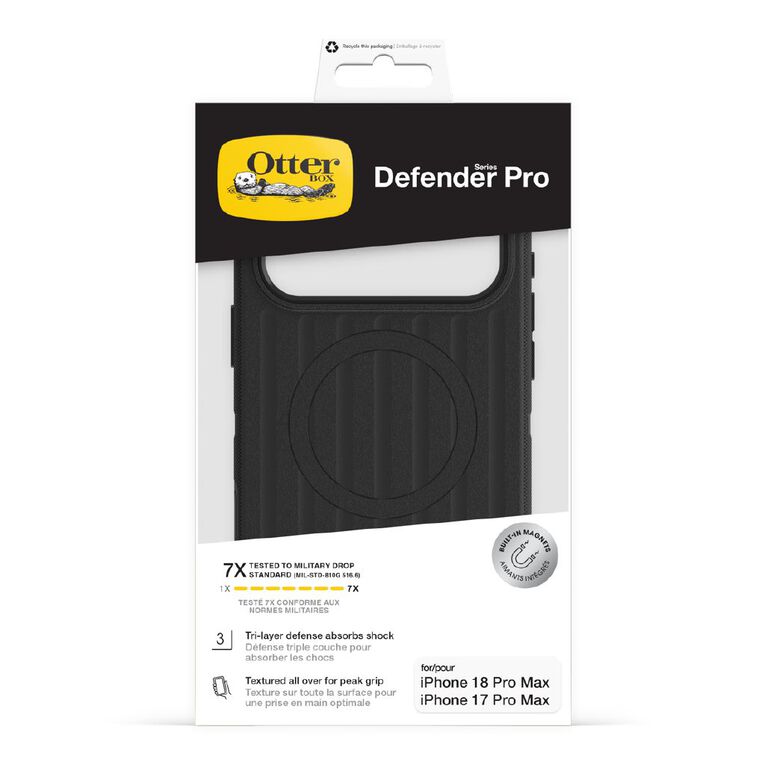 OtterBox Defender Pro MagSafe Case for iPhone 18 Pro Max - Black, , hi-res