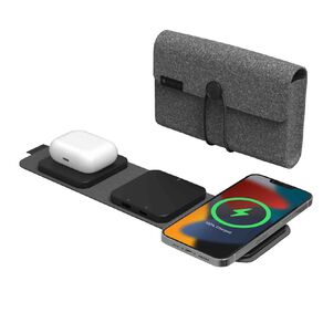 Mophie Universal Snap+ Wireless Multi Device Travel Charger - Black