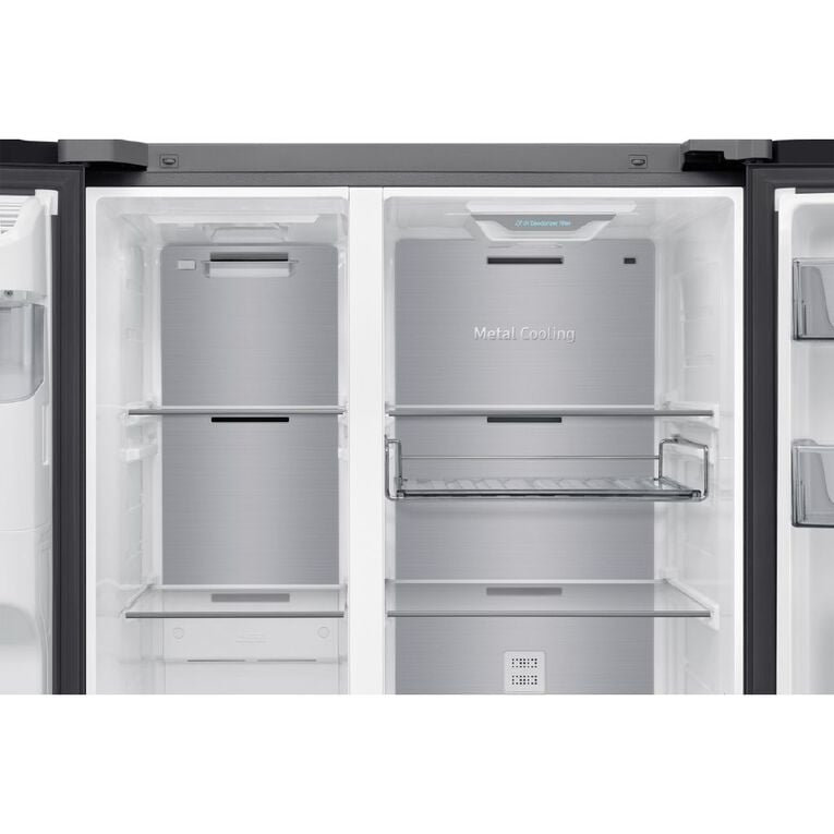 Samsung 634L Side By Side Auto Open Door Fridge Freezer - Dark Stainless (SRS6300B), , hi-res