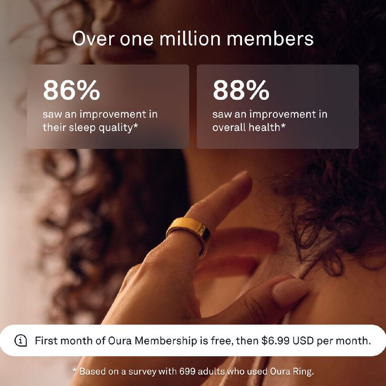 Oura Ring 4 Gold - Size 6, , hi-res