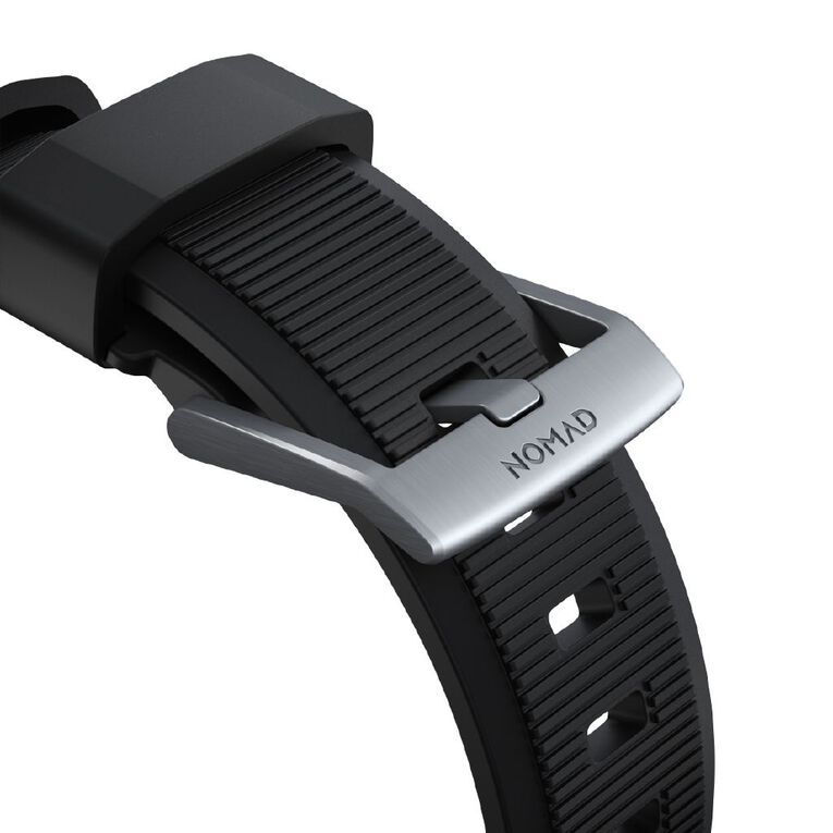 Nomad Rugged Band for Apple Watch (42 / 44-46 / 49mm / ULTRA) - Silver Hardware, , hi-res