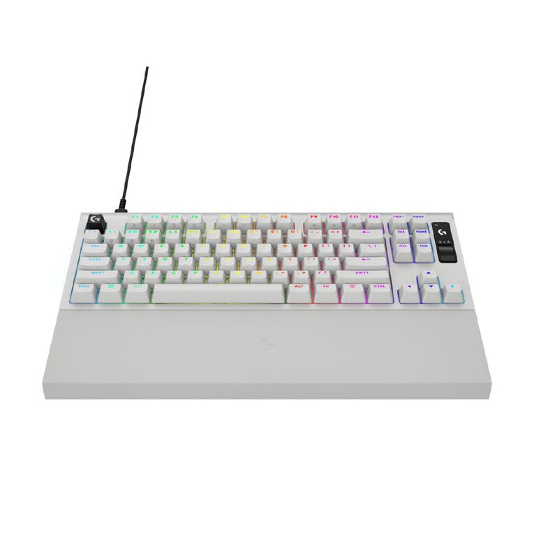 Logitech PRO X2 RAPID 8K Wired TKL Analog Gaming Keyboard - White, , hi-res