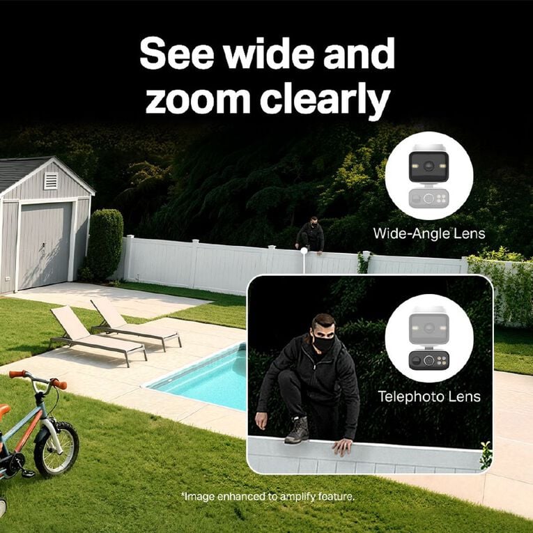 TP-Link Tapo C645D Solar-Powered Dual Lens Pan/Tilt Security Camera Kit, , hi-res
