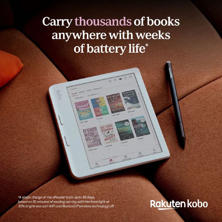 Kobo Libra Colour 7" 32GB eReader Bundle with Stylus 2 - Black, , hi-res