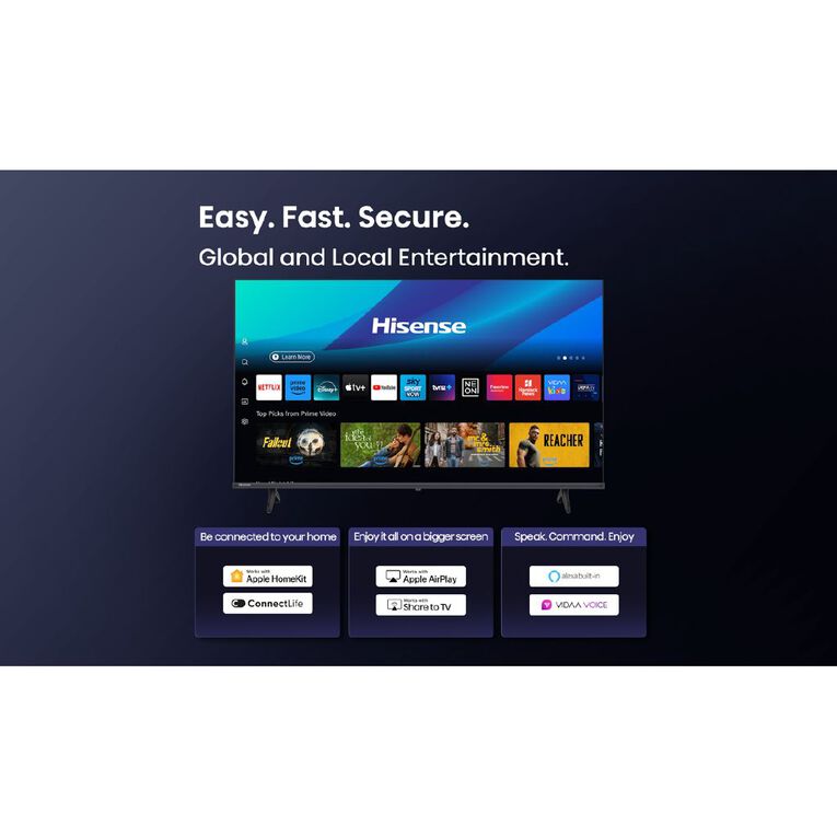 Hisense 40 Inch A4QNZ HD Smart TV, , hi-res