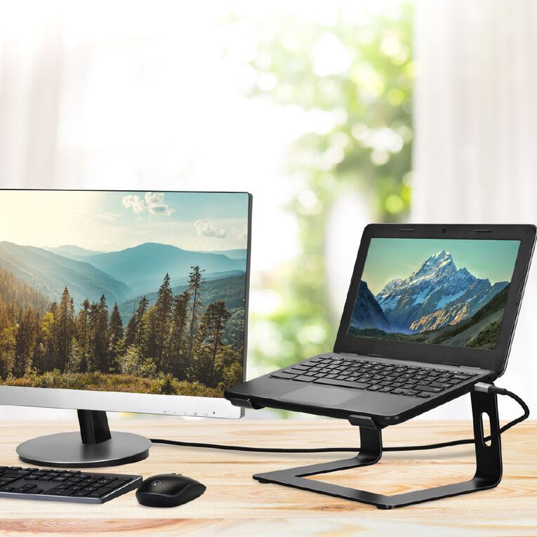 Bonelk Elevate Stance Aluminium Riser Laptop Stand - Black, , hi-res