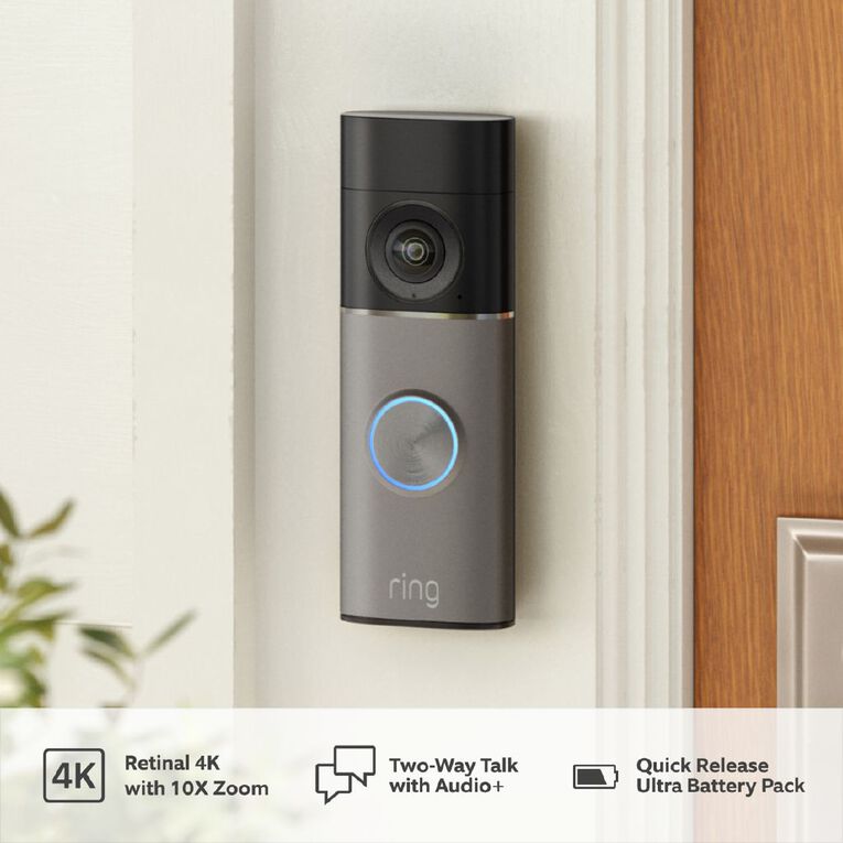 Ring Battery Video Doorbell 4K Pro (2nd Gen) - Deep Silver, , hi-res