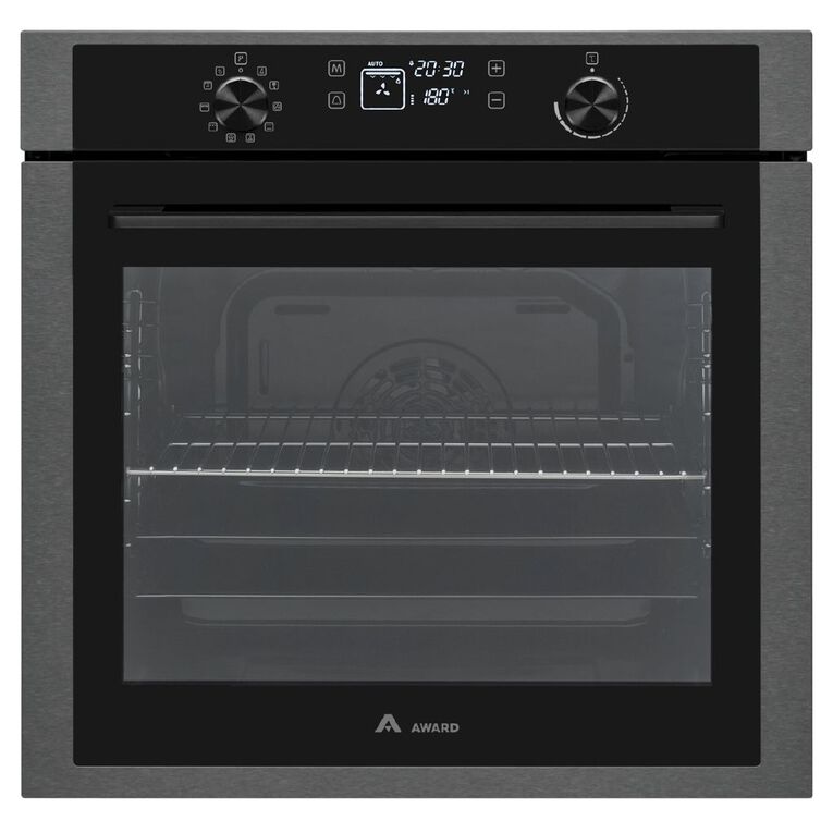 Award 60cm 10 Function Wall Oven - Black Steel, , hi-res