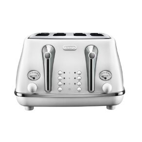 Delonghi Icona Capitals 4 Slice Toaster Helsinki White