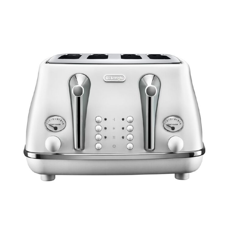 Delonghi Icona Capitals 4 Slice Toaster Helsinki White, , hi-res