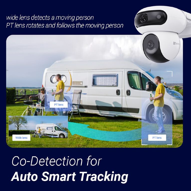 EZVIZ HB90 Dual 2K 4G/Wi-Fi Camera With Solar Panel and 16GB SD Card, , hi-res