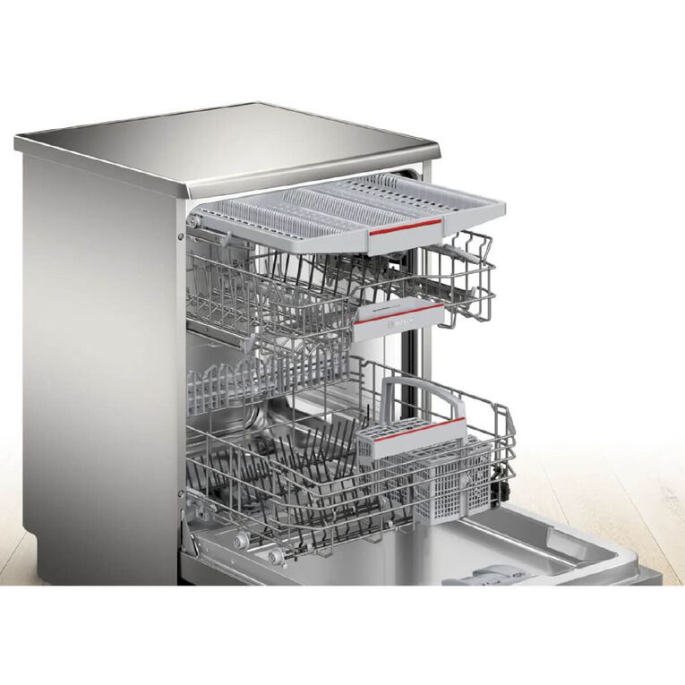 Bosch 60cm Series 6 Freestanding Dishwasher - Brushed Steel, , hi-res