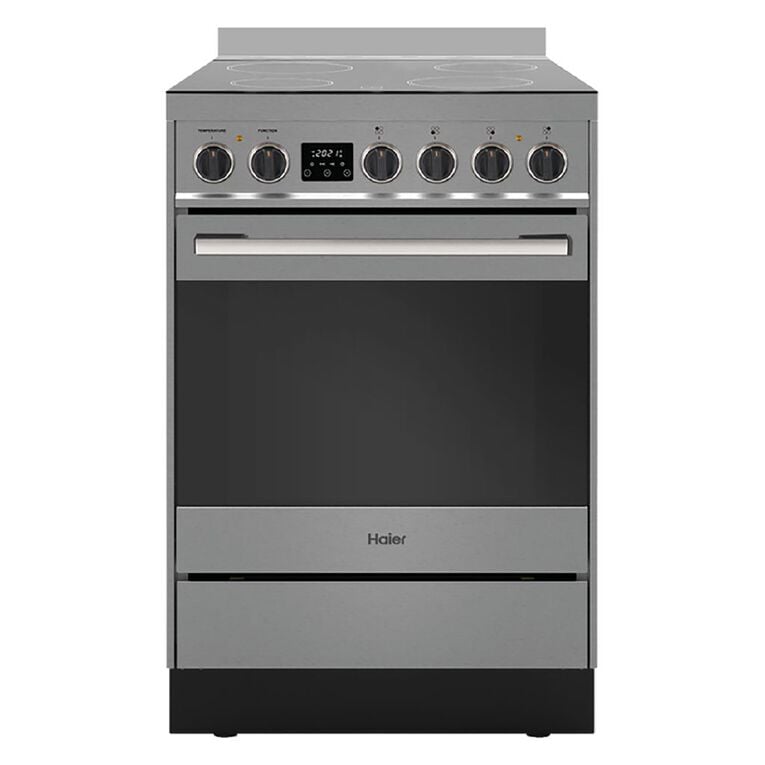 Haier 60cm Freestanding Electric Oven w/ Electric Cooktop - Stainless Steel, , hi-res