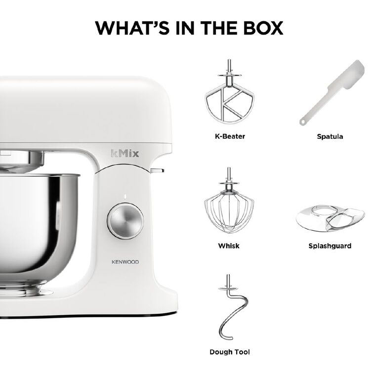 Kenwood kMix Pure White Stand Mixer (KMX751AWH), , hi-res
