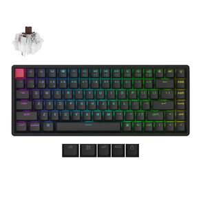 Keychron K2 QMK Wireless Mechanical Keyboard (Version 3), RGB Backlight Aluminum Frame (Hot-Swappable) - Brown Super Switch