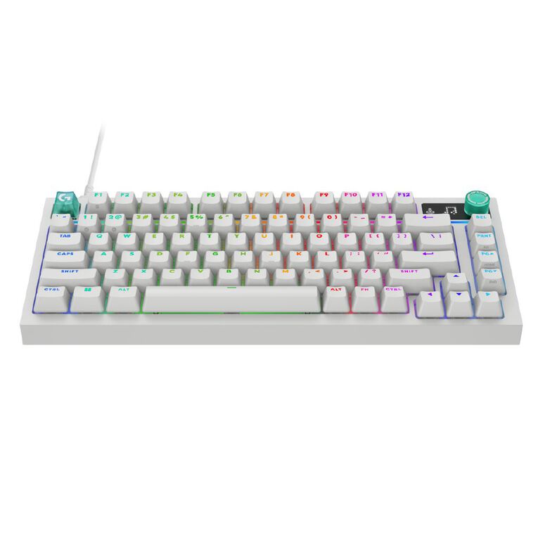 Logitech G316 X 75 Wired Gaming Keyboard - White, , hi-res