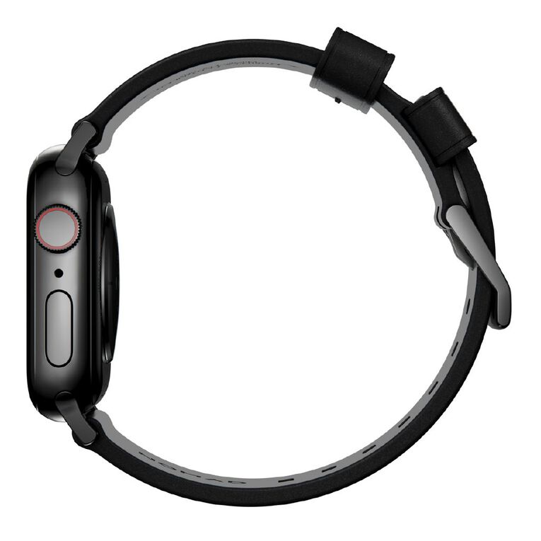 Nomad Modern Band for Apple Watch (42 / 44-46 / 49mm / ULTRA) - Black Horween / Black Hardware, , hi-res