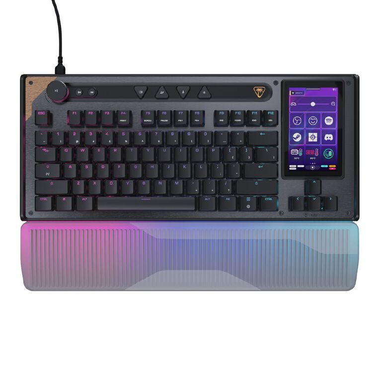 Turtle Beach Command KB7 Touchscreen Hall-Effect RGB TKL Wired Gaming Keyboard, , hi-res