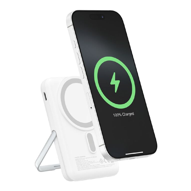 Mophie Essential Powerstation Snap+ 10K With Stand - White, , hi-res