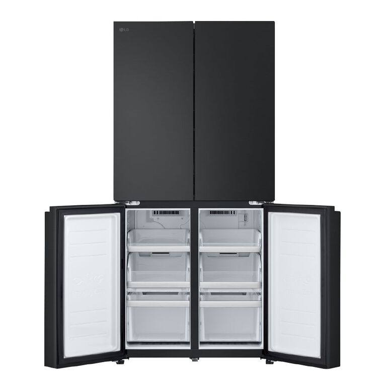 LG 530L Slim French Door Fridge Freezer - Matte Black Finish, , hi-res