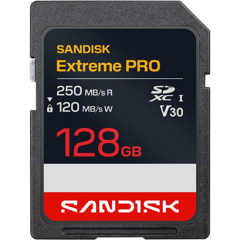 Sandisk Extreme Pro SD UHS-I 128GB SD 250MB/s(R) / 120MB/s(W), , hi-res