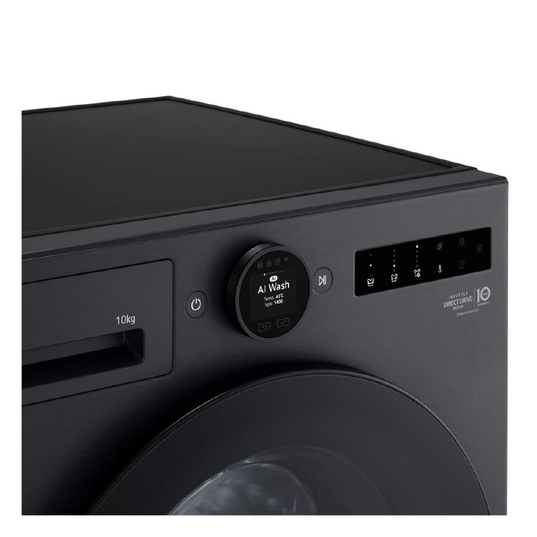 LG 10kg Series 9 Front Load Washer - Steam+ - Matte Black, , hi-res
