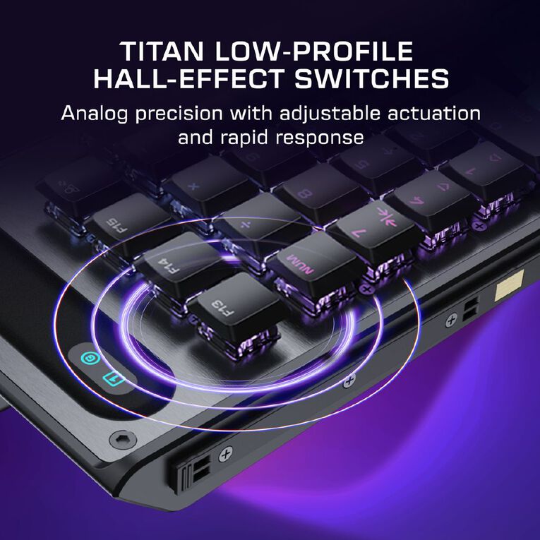 Turtle Beach Command KP7 Modular Hall-Effect RGB Wired Gaming Keypad, , hi-res