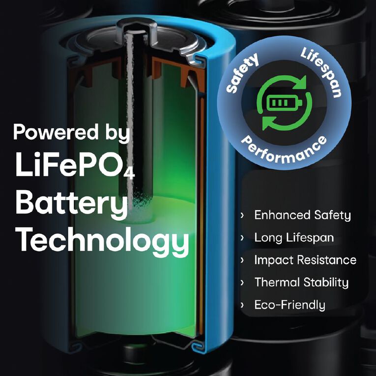 Laser 30K CCC LFP Powerbank - Black, , hi-res