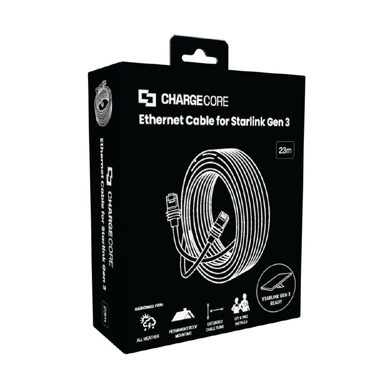 Laser ChargeCore Ethernet Cable for Starlink Gen 3 - 23m, , hi-res